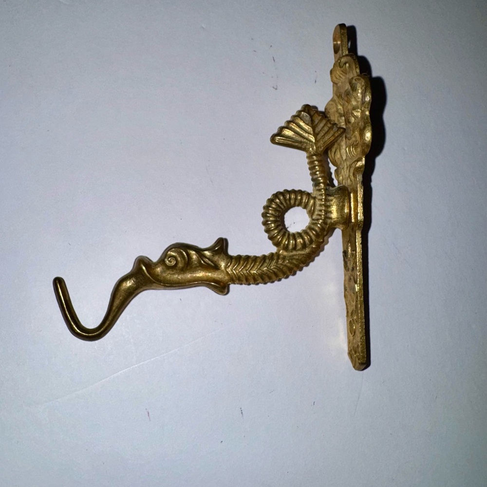 Ornate Decorative Brass Hook
